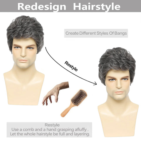 Natural Gray Hair Wig