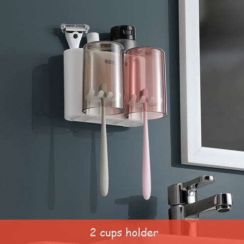 Bathroom Toothbrush Cup Holder