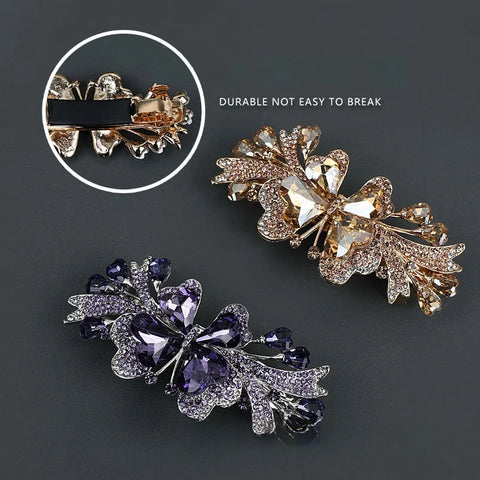 Crystal Butterfly Clip