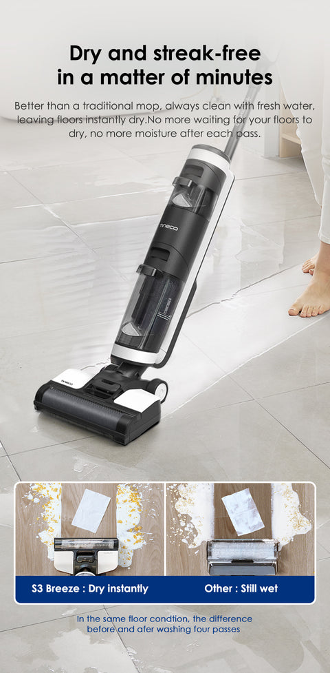 Cordless Smart Dry Wet Self-Cleaning Floor Washer Mop
