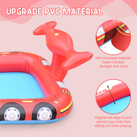 Inflatable Kiddie Sprinkler Swimming Pool
