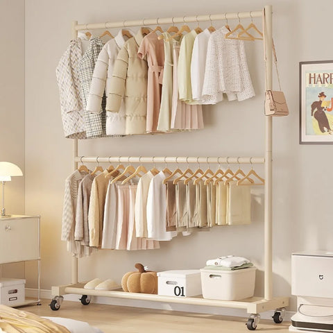 Movable Clothes Drying Rack