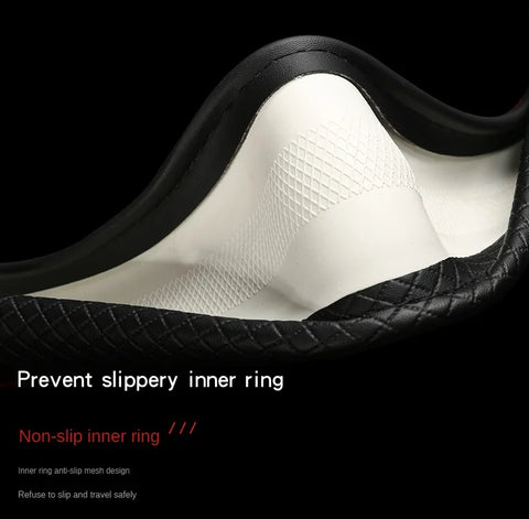 Leather Steering Wheel Cover