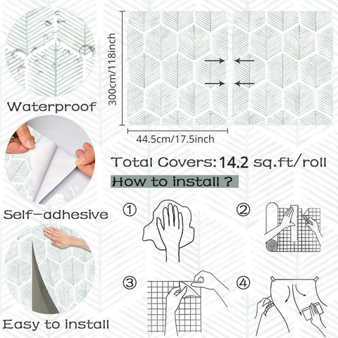 Modern Geometric Peel and Stick Wallpaper