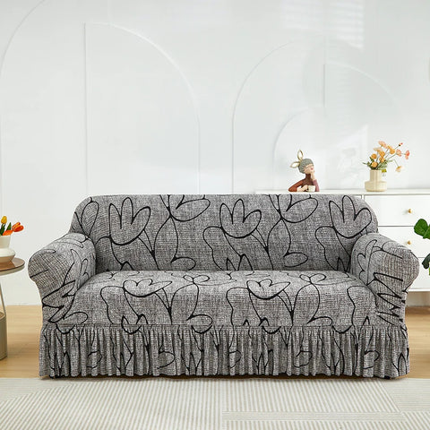 Elastic Printed Sofa Slipcover