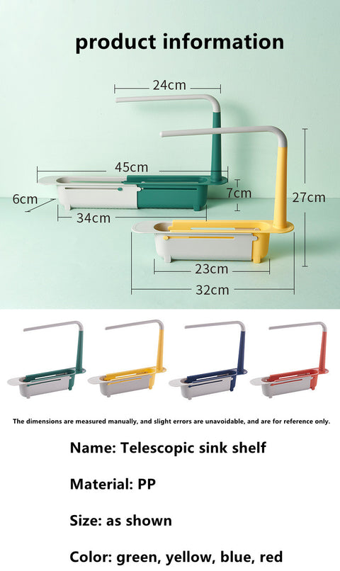 Retractable Sink Sponge Rack