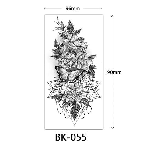 Waterproof Flower Temporary Tattoos