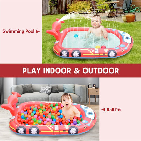 Inflatable Kiddie Sprinkler Swimming Pool