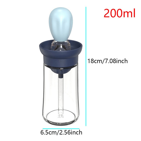 2-in-1 Kitchen Silicone Brush Oil Bottle