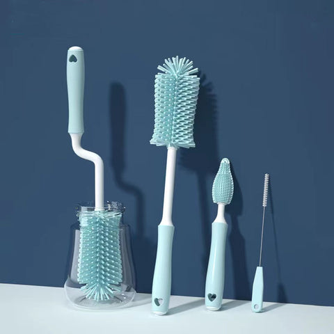 Silicone Milk Bottle Cleaning Brush Set