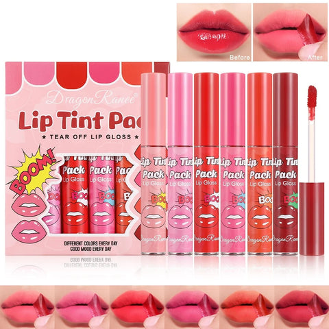 6PCS/Set LustraKiss Temporary Lip Tattoo