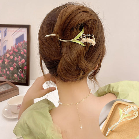 Elegant Rhinestone Metal Hair Pin