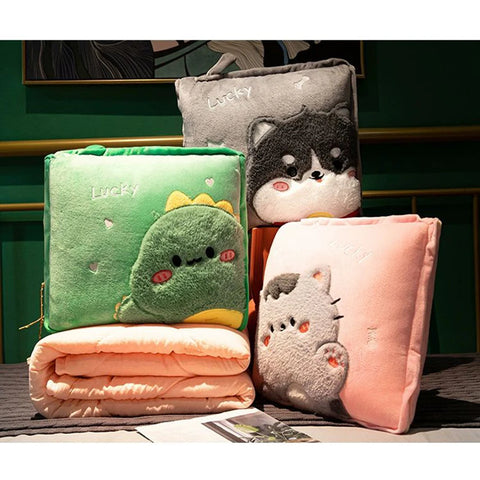 2 in 1 Pillow Blanket