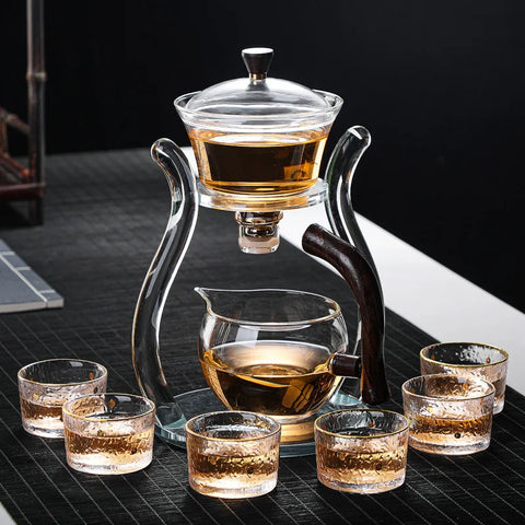 KungFu Ease: Magnetic Glass Tea Set