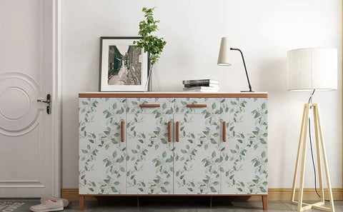 Vinyl Green Leaf Peel and Stick Wallpaper