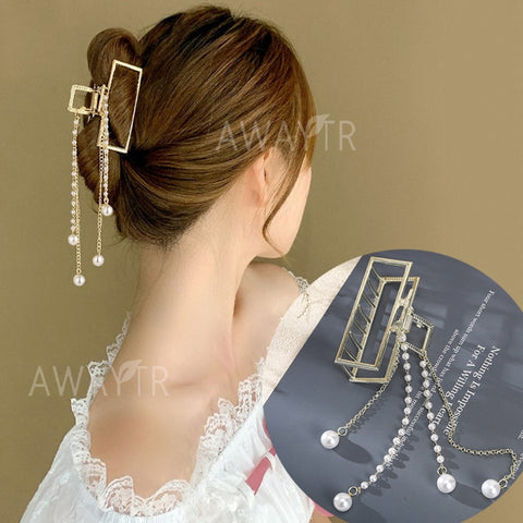 Rhinestone Metal Hair Claw
