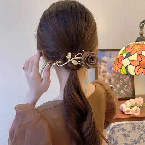 Velvet Rose Hairpin