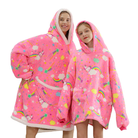 Oversize Warm Hoodie for Kid and Adult