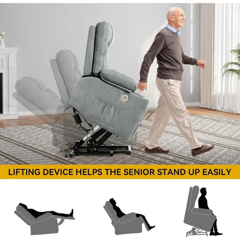 Massage Power Lift Recliner Chair