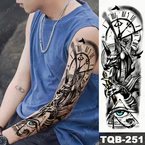Large Full Arm Sleeve Waterproof Temporary Tattoo