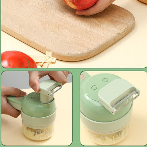 Multifunctional Handheld Slicer Brush Chopper Set