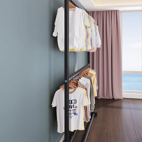 Movable Clothes Drying Rack