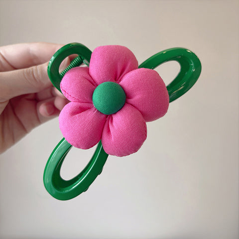 40 Styles Plush Synthetic Fabric Flower Hair Claw