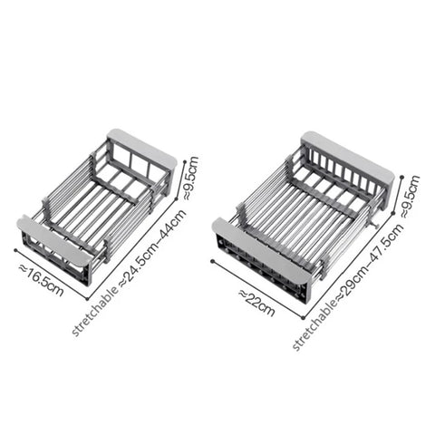 Adjustable Sink Draining Rack