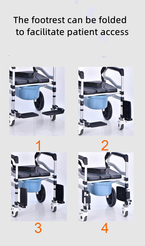 Foldable Toilet Wheelchair