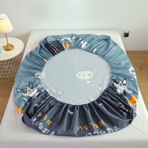 Cartoon Waterproof Bed Fitted Sheet