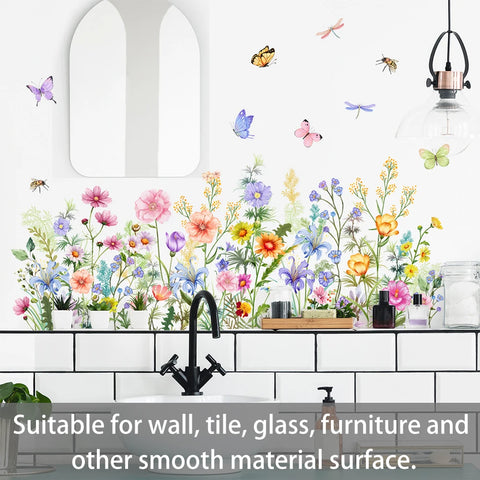 Flowers Wall Decal Sticker