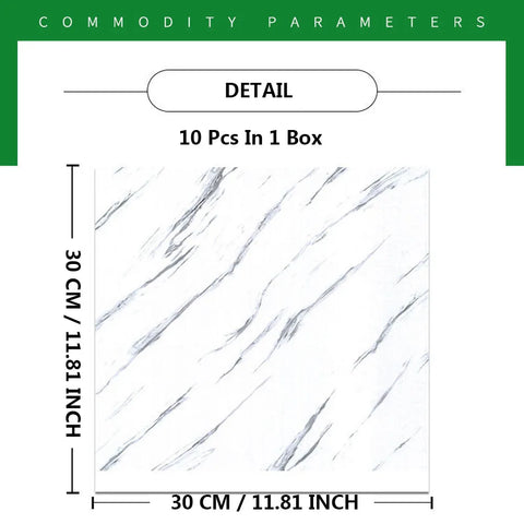 10PCS Marble Peel And Stick Floor Tiles