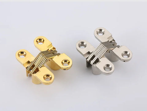 2PCS 12x43MM Invisible Hinges
