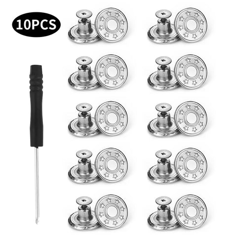 10PCS Jeans Buttons Replacement