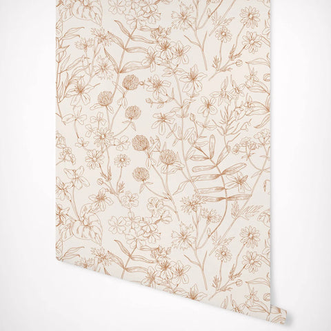 Wild Meadow Botanical Wallpaper