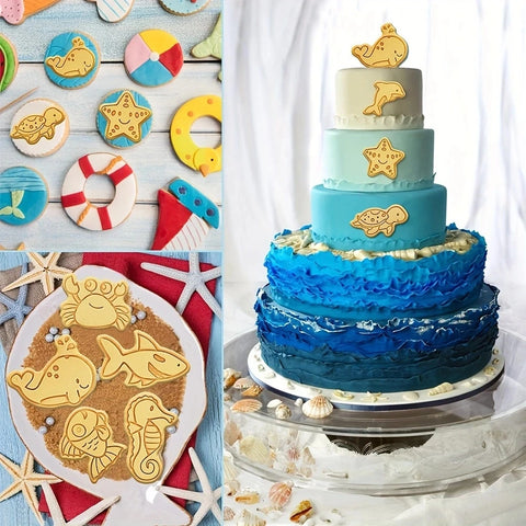 8PCS Marine Animals Cookies Cutter