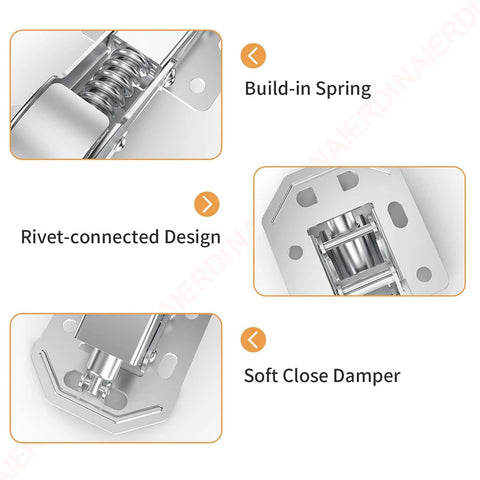 4PCS Spring Hinge