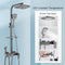 Digital Rainfall Brass Shower