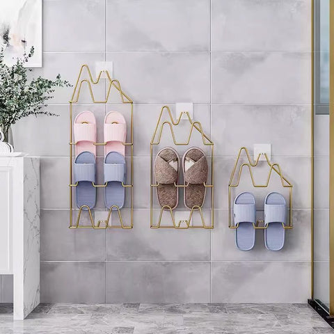 Wall-mounted Shoe Slipper Rack