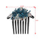 Rhinestone Flower Hair Comb