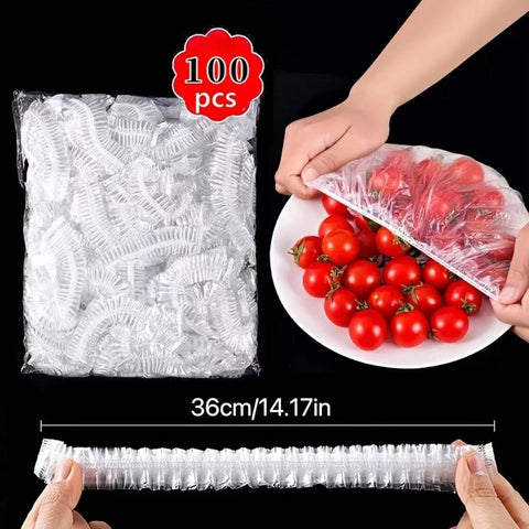 100PCS Food-grade Reusable Food Covers