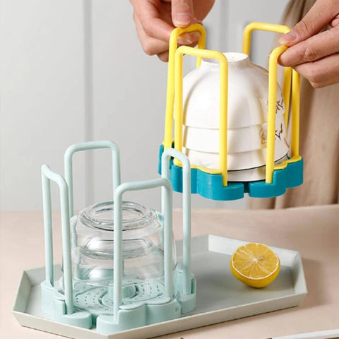 Adjustable Size Bowl Plate Rack
