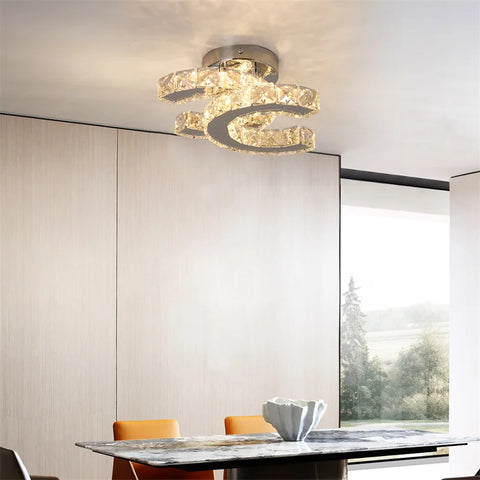 AstraGlow Crystal Chandelier
