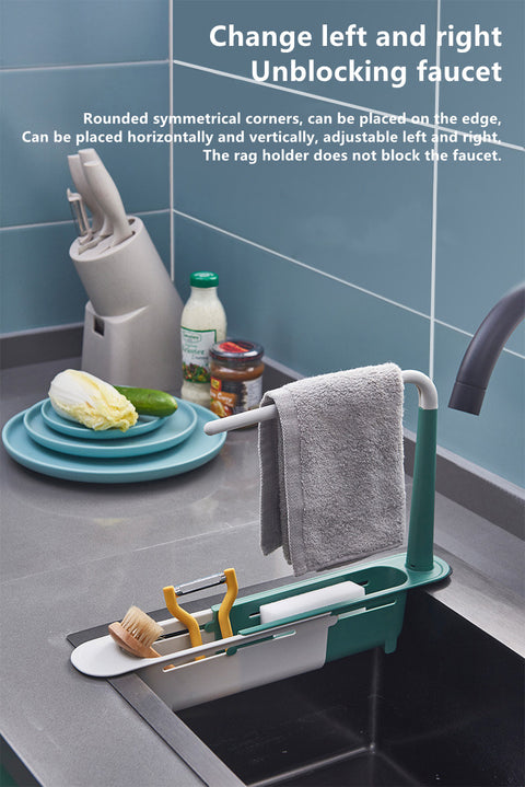 Retractable Sink Sponge Rack