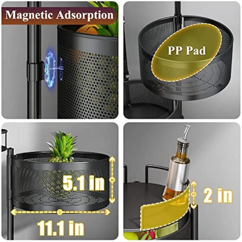 Rotating Storage Rack Trolley