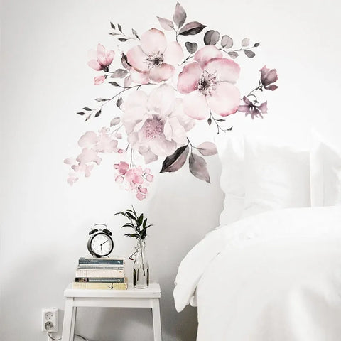 Pink Flower Wall Sticker