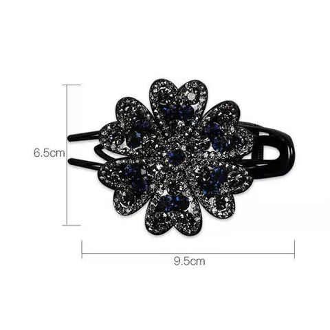 Flower Rhinestone Hair Clip