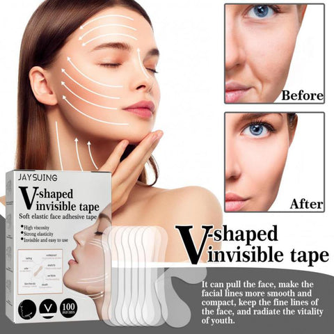 100PCS Invisible Face Lift Stickers