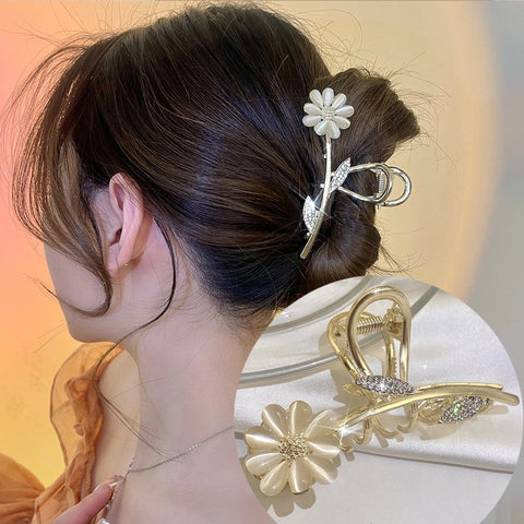 Rhinestone Metal Hair Claw