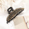 Rhinestone Leave heart Hair Claw